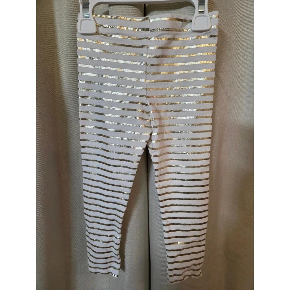 Isaac Mizrahi Loves New York Toddler Girls Tunic and Gold Stripe Legging Set 2T